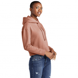 District DT6101 Womens V.I.T. Fleece Hoodie - Desert Rose