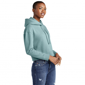 District DT6101 Womens V.I.T. Fleece Hoodie - Eucalyptus Blue