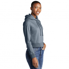 District DT6101 Womens V.I.T. Fleece Hoodie - Flint Blue Heather