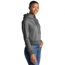 District DT6101 Womens V.I.T. Fleece Hoodie - Heathered Charcoal