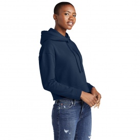 District DT6101 Womens V.I.T. Fleece Hoodie - New Navy