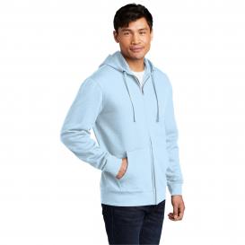 District DT6102 V.I.T. Fleece Full-Zip Hoodie - Ice Blue