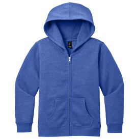 District DT6102Y Youth V.I.T Fleece Full-Zip Hoodie - Royal Frost