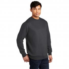 District DT6104 V.I.T. Fleece Crew Neck Sweatshirt - Charcoal