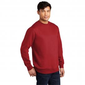 District DT6104 V.I.T. Fleece Crew Neck Sweatshirt - Classic Red