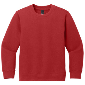 District DT6104Y Youth V.I.T Fleece Crew - Classic Red