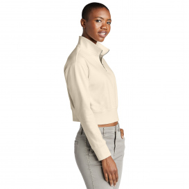 District DT6111 Women\'s V.I.T Fleece 1/2-Zip - Gardenia