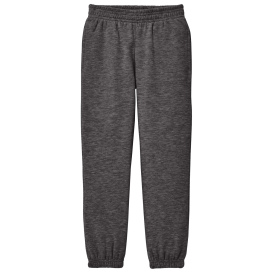District DT6112Y Youth V.I.T Fleece Sweatpant - Heather Charcoal