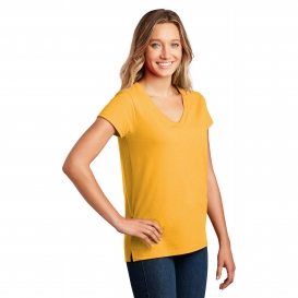 District DT8001 Women\'s Re-Tee V-Neck - Maize Yellow