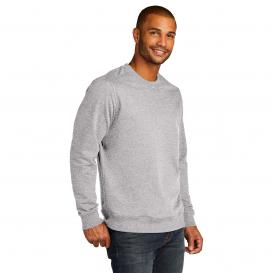 District DT8104 Re-Fleece Crew Neck Sweatshirt - Light Heather Grey