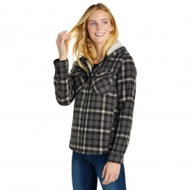 Eddie Bauer EB229 Ladies Woodland Shirt Jac - Grey Steel/Bone