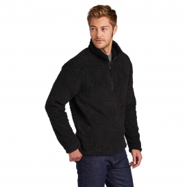 Port Authority F130 Cozy 1/4-Zip Fleece - Black