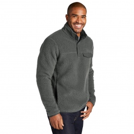 Port Authority F140 Camp Fleece Snap Pullover - Grey Steel