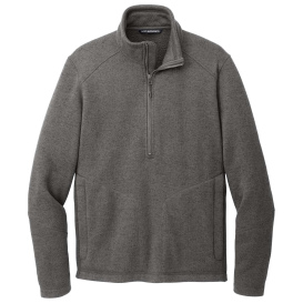 Port & Company F426 Arc Sweater Fleece 1/4-Zip - Grey Smoke Heather