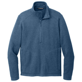 Port & Company F426 Arc Sweater Fleece 1/4-Zip - Insignia Blue Heather