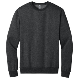 Jerzees IC48M Ultimate Unisex CVC Ring Spun Crewneck Sweatshirt - Black Ink Heather