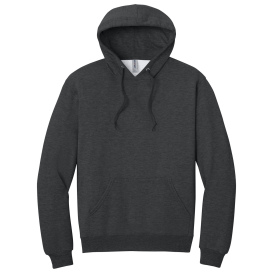 Jerzees IC49M Ultimate Unisex CVC Ring Spun Hooded Sweatshirt - Black Ink Heather