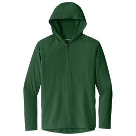 Sport-Tek JST488 Repeat 1/2-Zip Long Sleeve Hooded Jacket - Forest Green