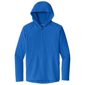 Sport-Tek JST488 Repeat 1/2-Zip Long Sleeve Hooded Jacket - True Royal