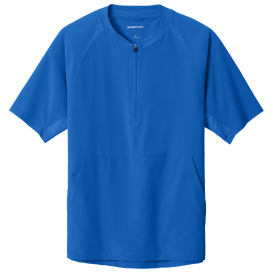 Sport-Tek JST489 Repeat 1/2-Zip Short Sleeve Jacket - True Royal