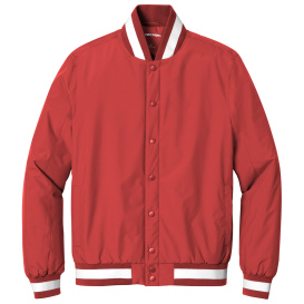 Sport-Tek JST58 Insulated Varsity Jacket - Deep Red