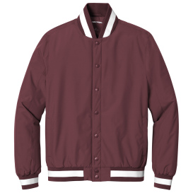Sport-Tek JST58 Insulated Varsity Jacket - Maroon