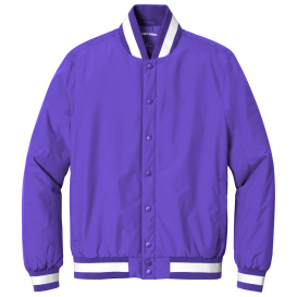 Sport-Tek JST58 Insulated Varsity Jacket - Purple