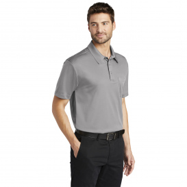 Port Authority K540P Silk Touch Performance Pocket Polo - Gusty Grey