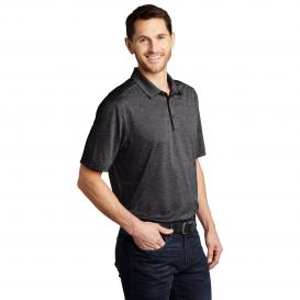 Port Authority K585 Shadow Stripe Polo - Deep Black