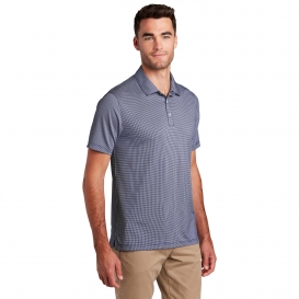 Port Authority K646 Gingham Polo - True Navy/White