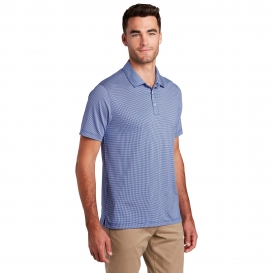 Port Authority K646 Gingham Polo - True Royal/White