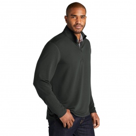 Port Authority K825 Microterry 1/4-Zip Pullover - Charcoal
