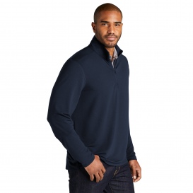 Port Authority K825 Microterry 1/4-Zip Pullover - River Blue Navy
