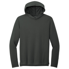 Port Authority K826 Microterry Pullover Hoodie - Charcoal
