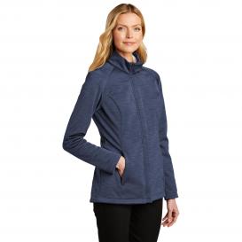 Port Authority L339 Ladies Stream Soft Shell Jacket - Dress Blue Navy Heather
