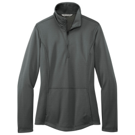 Port Authority L804 Ladies Smooth Fleece 1/4-Zip - Graphite