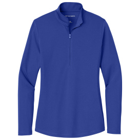 Port Authority LK112 Ladies Dry Zone UV Micro-Mesh 1/4-Zip - True Royal