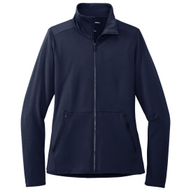 Port Authority LK595 Ladies Accord Stretch Fleece Full-Zip - Navy