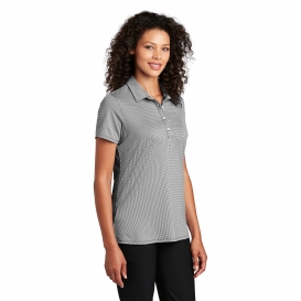 Port Authority LK646 Ladies Gingham Polo - Black/White