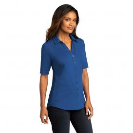 Port Authority LK682 Ladies City Stretch Top - True Blue