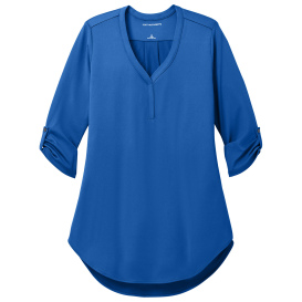 Port Authority LK6840 Ladies City Stretch 3/4-Sleeve Tunic - True Blue