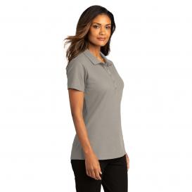 Port Authority LK810 Ladies SuperPro React Polo - Gusty Grey