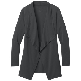 Port Authority LK820 Ladies Breakwater Open Cardigan - Gray Steel