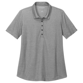 Port Authority LK830 Ladies Fine Pique Blend Polo - Charcoal Heather