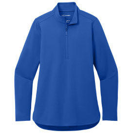 Port Authority LK880 Ladies C-FREE Double Knit 1/4-Zip - True Royal