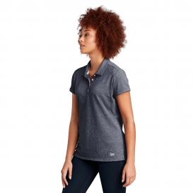 New Era LNEA301 Ladies Slub Twist Polo - True Navy Twist