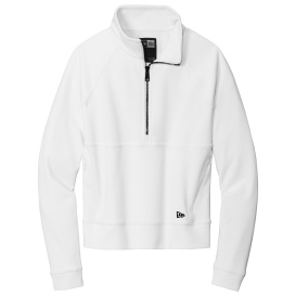 New Era LNEA541 Ladies STS 1/2-Zip - Fan White