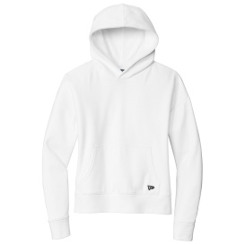 New Era LNEA550 Ladies Comeback Fleece Pullover Hoodie - White