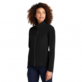 OGIO LOG755 Ladies Commuter Full-Zip Soft Shell - Blacktop | Full Source