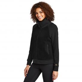OGIO LOG815 Ladies Luuma Sherpa Full-Zip - Blacktop